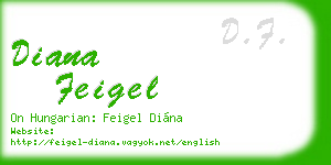 diana feigel business card